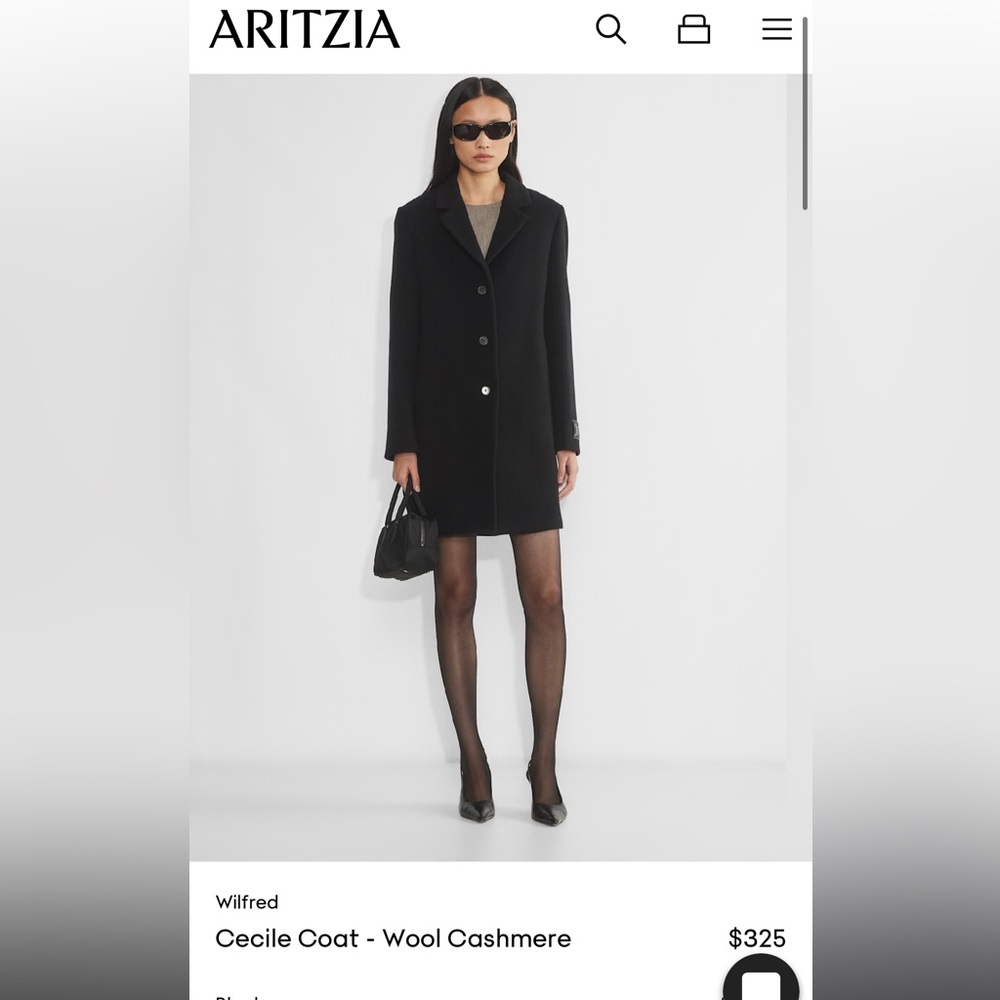 Aritzia Cashmere Coat